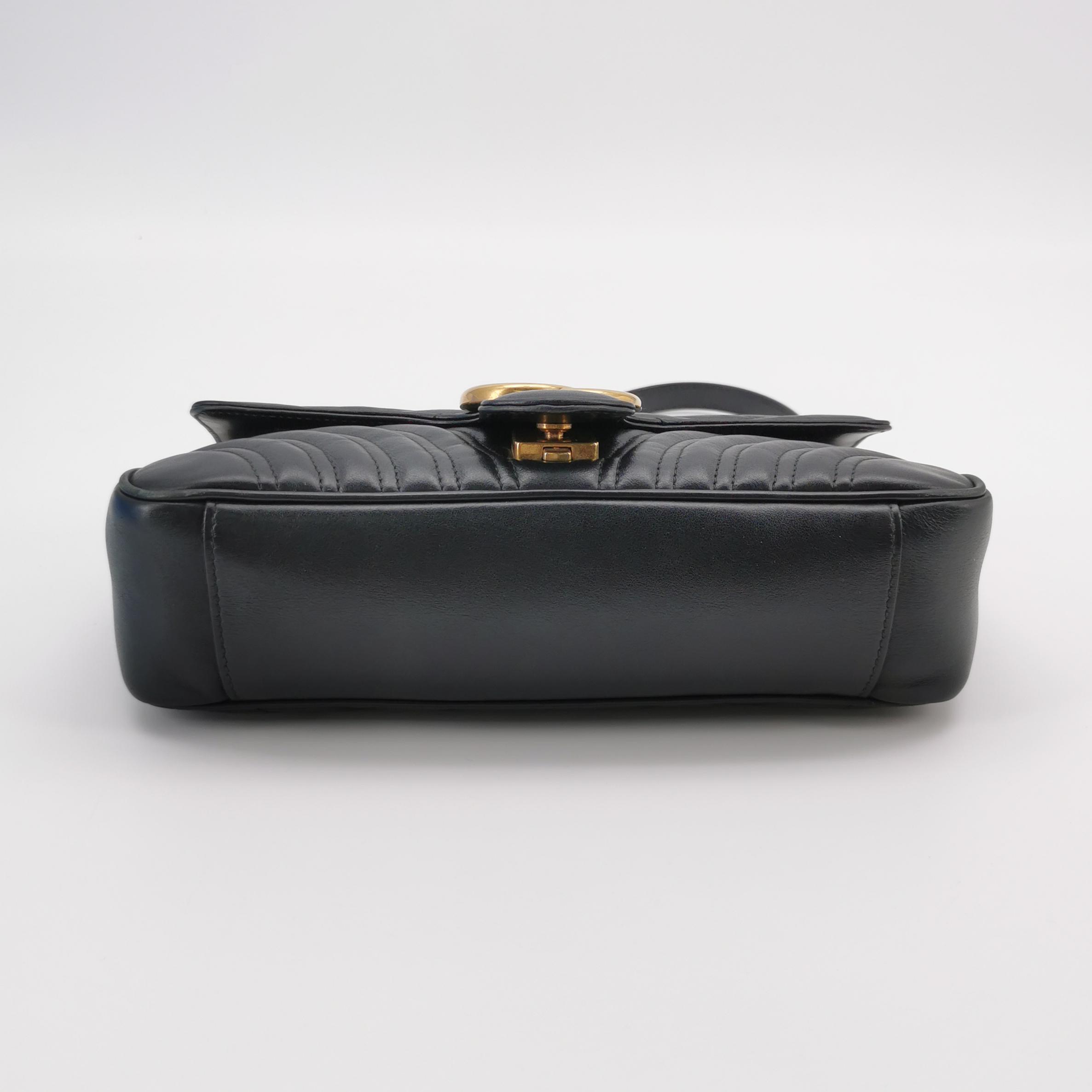 Gucci GG Marmont Flap Bag Matelasse Leather Medium — photo 6 of 15