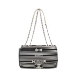 Chanel Flap Bag Black Canvas Shoulder Bag — thumbnail 1