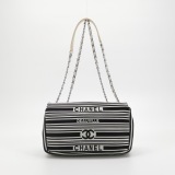 Chanel Flap Bag Black Canvas Shoulder Bag — thumbnail 5