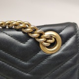 Gucci GG Marmont Flap Bag Matelasse Leather Medium — thumbnail 11