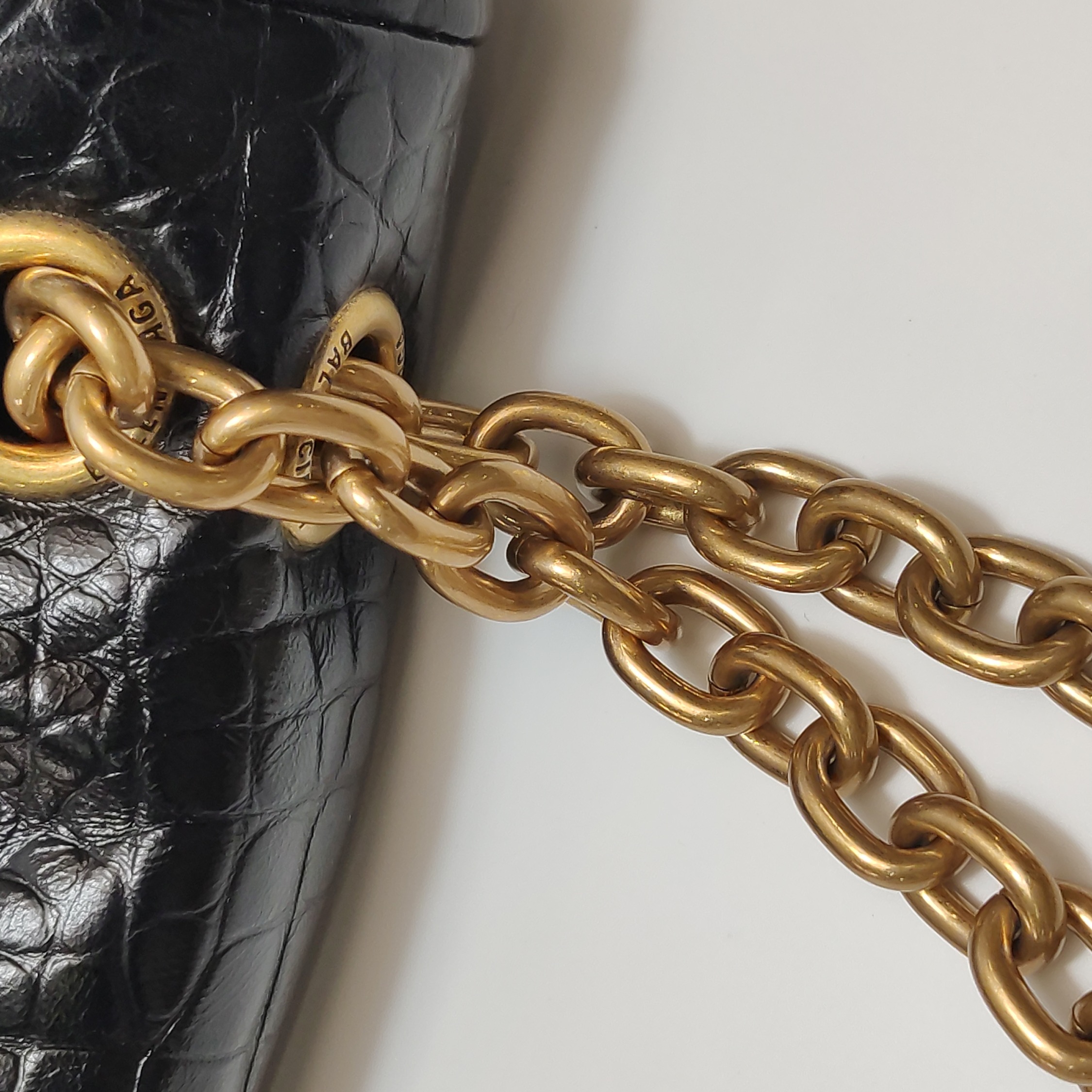 Balenciaga Monaco Chain Flap Shoulder Bag Leather Small — photo 12 of 12