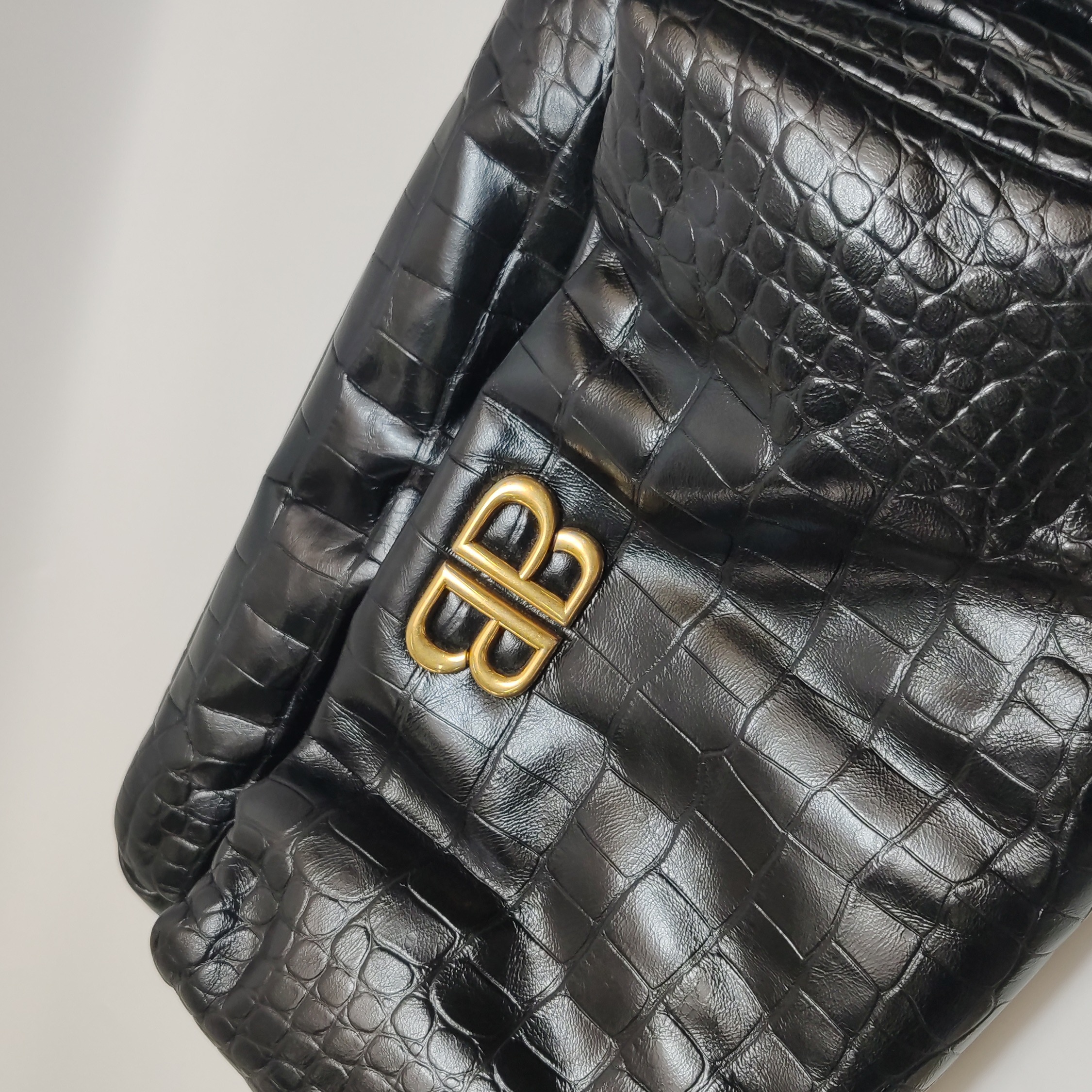 Balenciaga Monaco Chain Flap Shoulder Bag Leather Small — photo 7 of 12