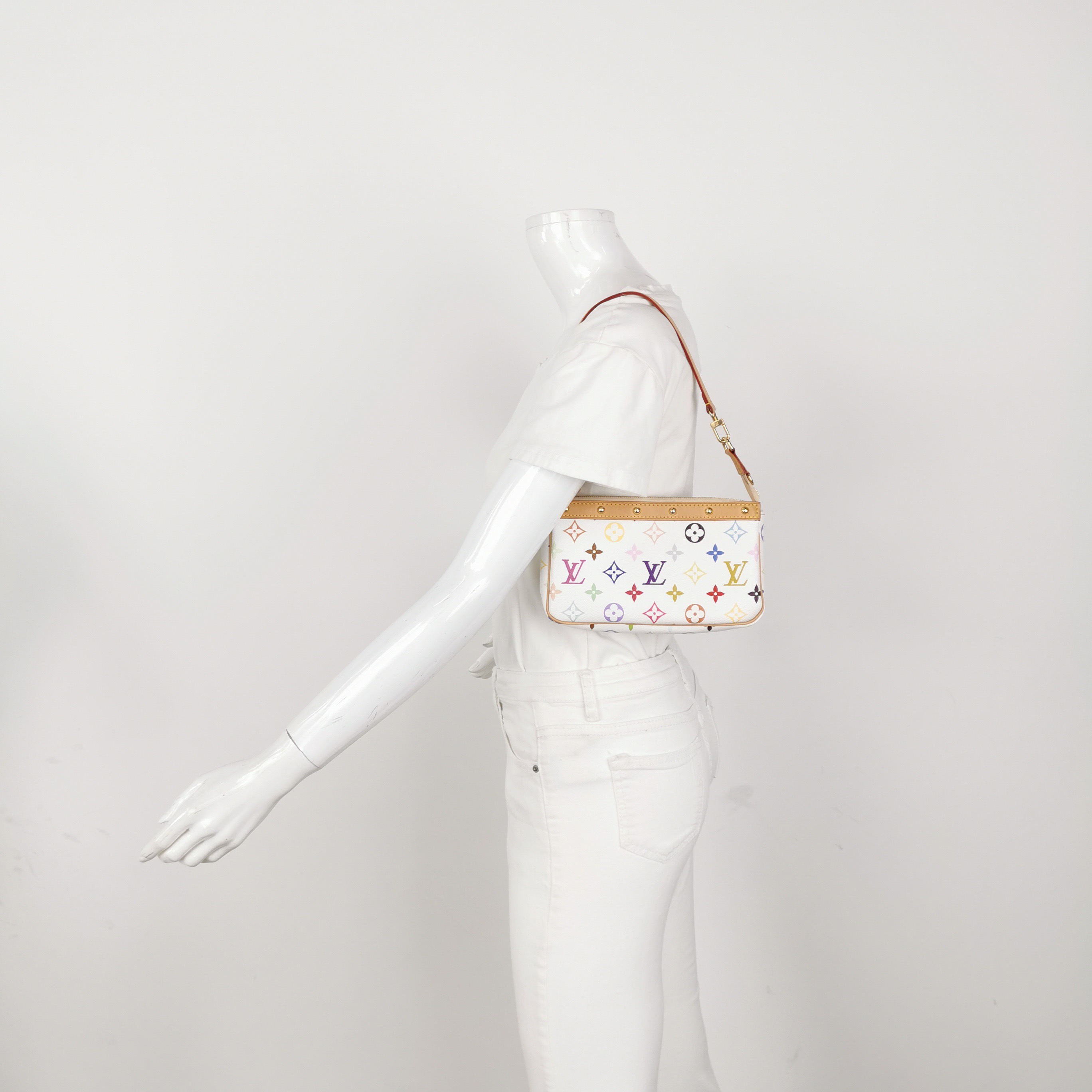 Louis Vuitton(LV) x Takashi Murakami Chain Pochette Accessoires NM Monogram Multicolor — alternate view