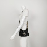 Chanel Gabrielle Matelassé Small Hobo Bag Shiny Black Shoulder Bag — thumbnail 2