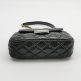 Chanel Gabrielle Matelassé Small Hobo Bag Shiny Black Shoulder Bag — thumbnail 6