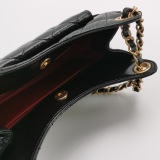 Chanel Gabrielle Matelassé Small Hobo Bag Shiny Black Shoulder Bag — thumbnail 7