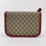 Gucci Horsebit 1955 Shoulder Bag GG Coated Canvas with Leather Small — thumbnail 5