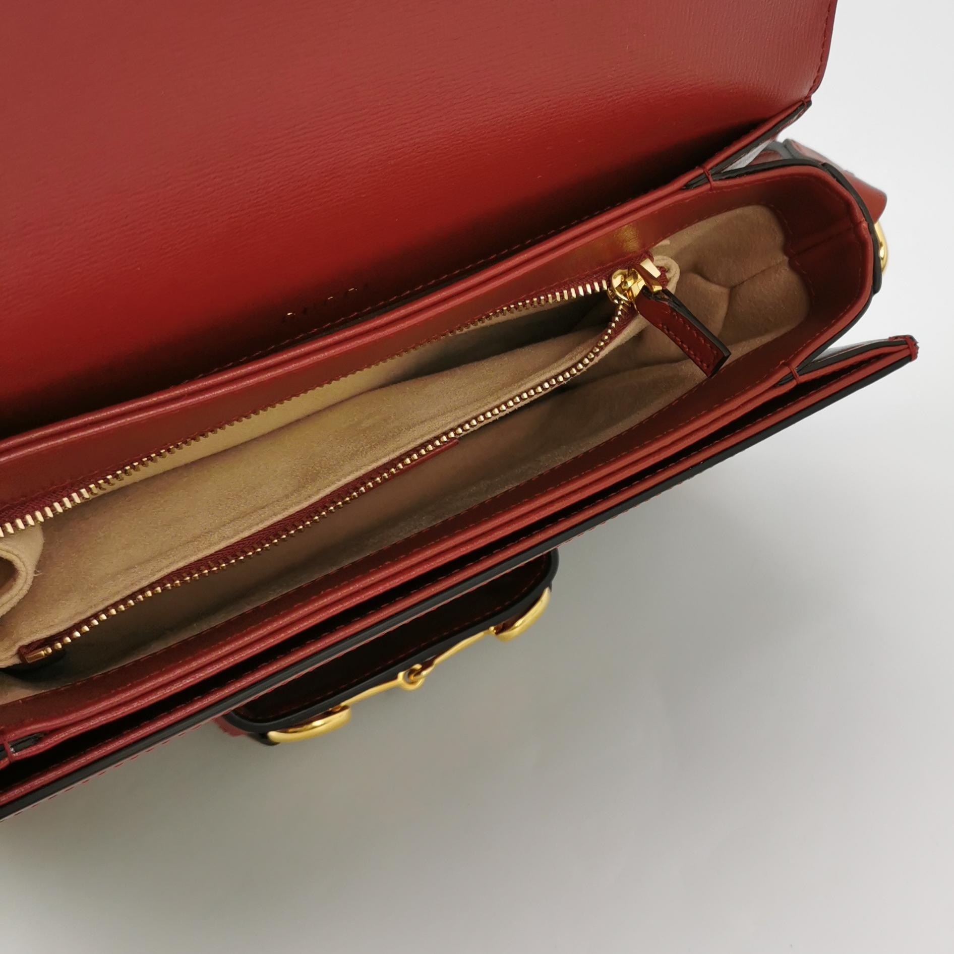 Gucci Horsebit 1955 Shoulder Bag GG Coated Canvas with Leather Small — photo 7 of 12
