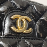 Chanel Gabrielle Matelassé Small Hobo Bag Shiny Black Shoulder Bag — thumbnail 12