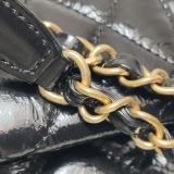 Chanel Gabrielle Matelassé Small Hobo Bag Shiny Black Shoulder Bag — thumbnail 15