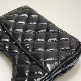 Chanel Gabrielle Matelassé Small Hobo Bag Shiny Black Shoulder Bag — thumbnail 18