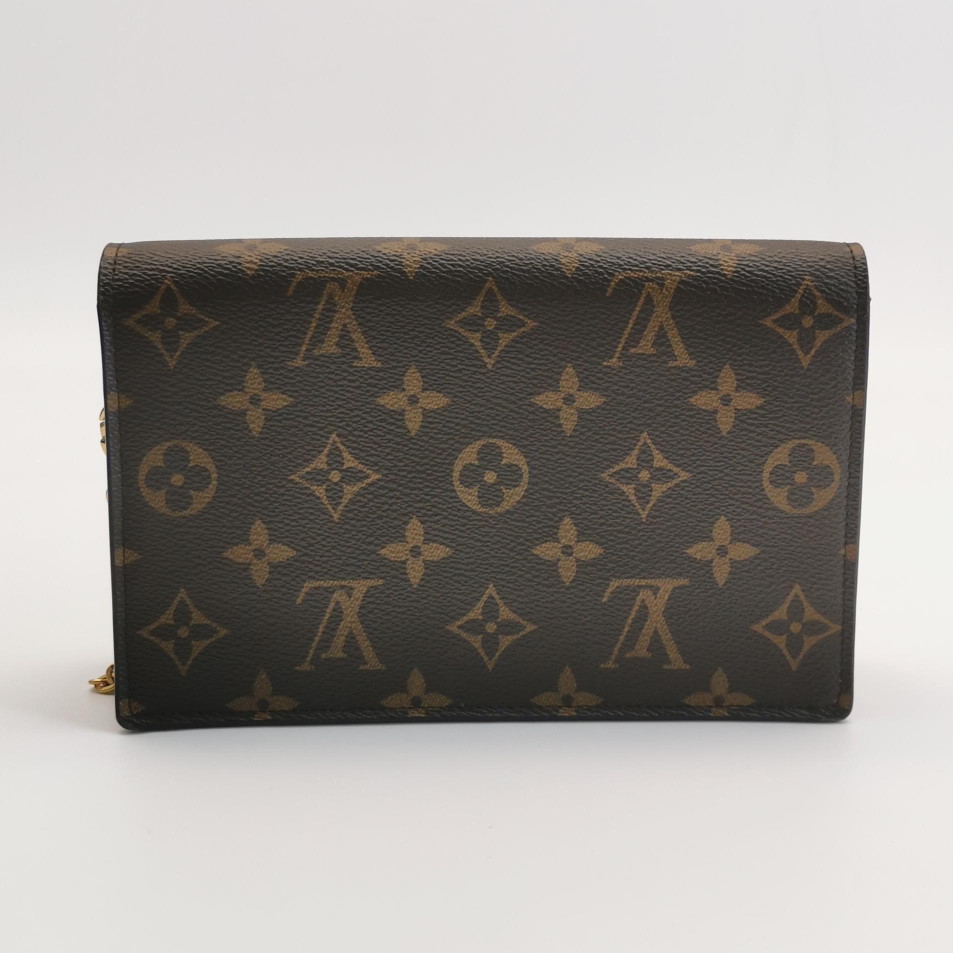 Louis Vuitton(LV) Monogram Portefeuille Floral Chain Shoulder Bag  — photo 5 of 14