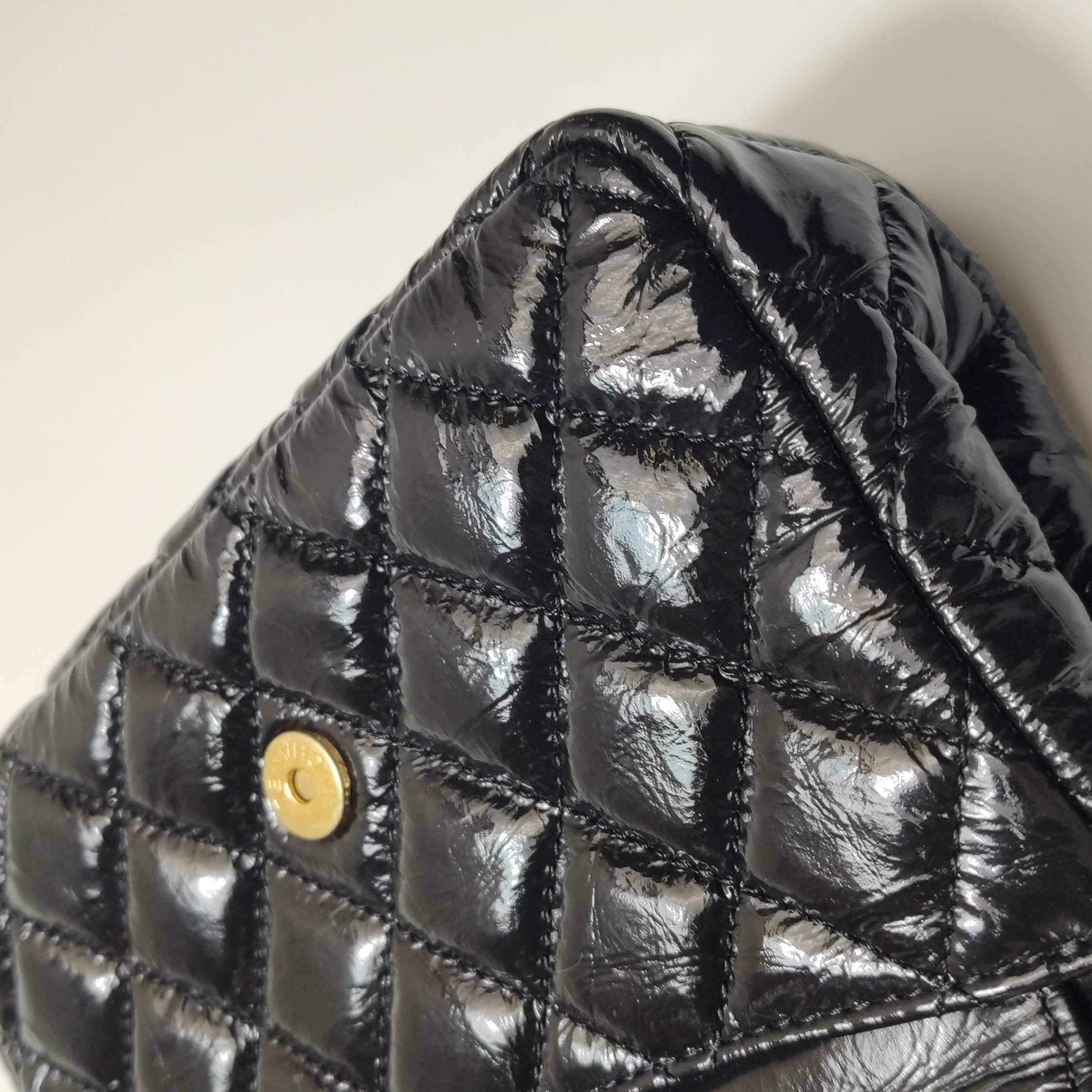 Chanel Gabrielle Matelassé Small Hobo Bag Shiny Black Shoulder Bag — photo 20 of 20