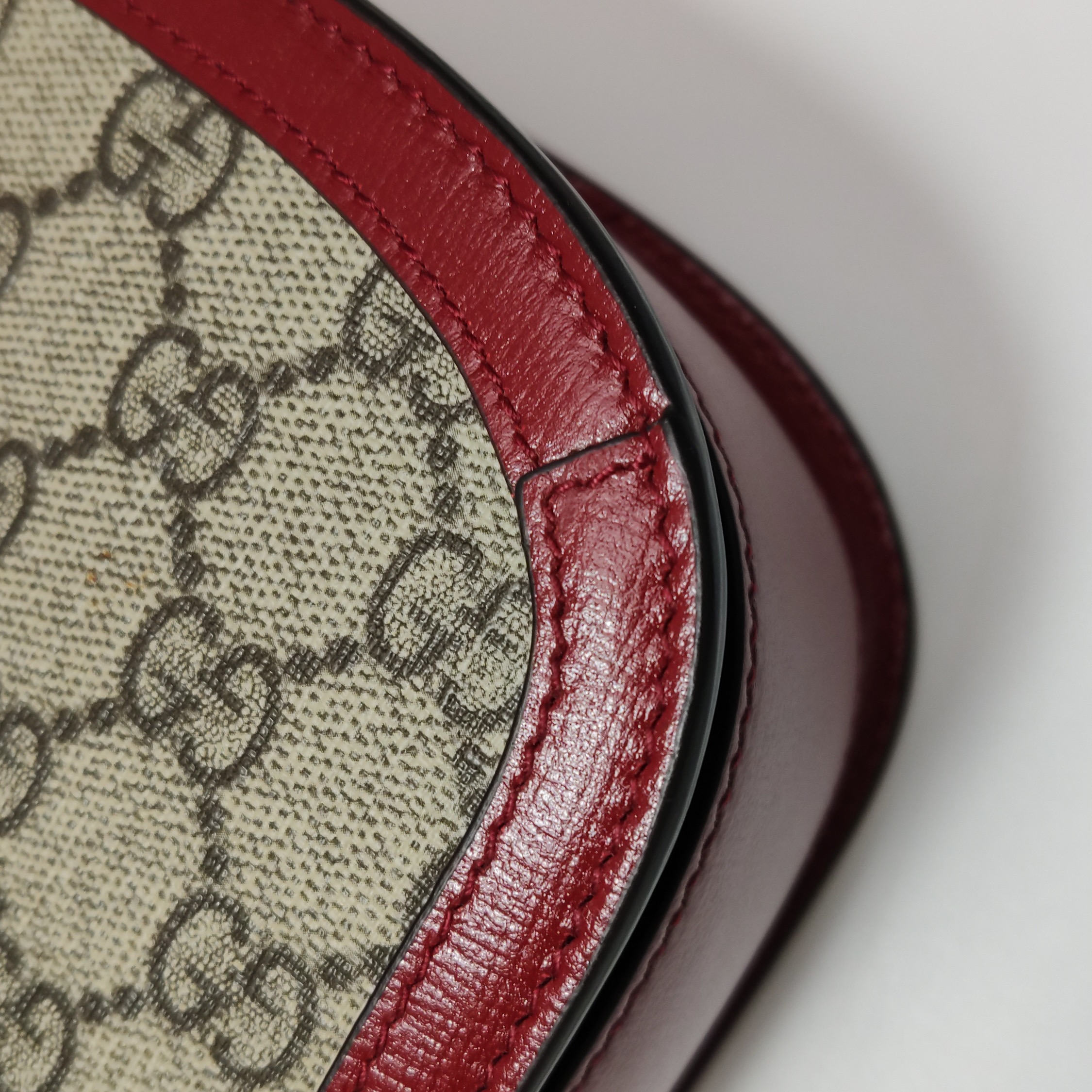Gucci Horsebit 1955 Shoulder Bag GG Coated Canvas with Leather Small — photo 8 of 12