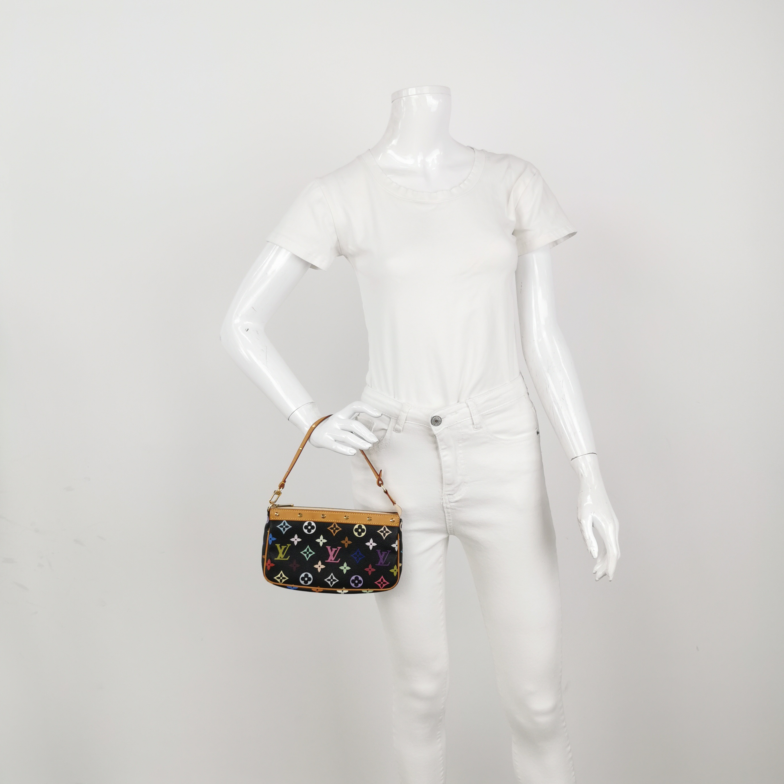Louis Vuitton(LV) Pochette Accessoires Monogram Multicolor — alternate view