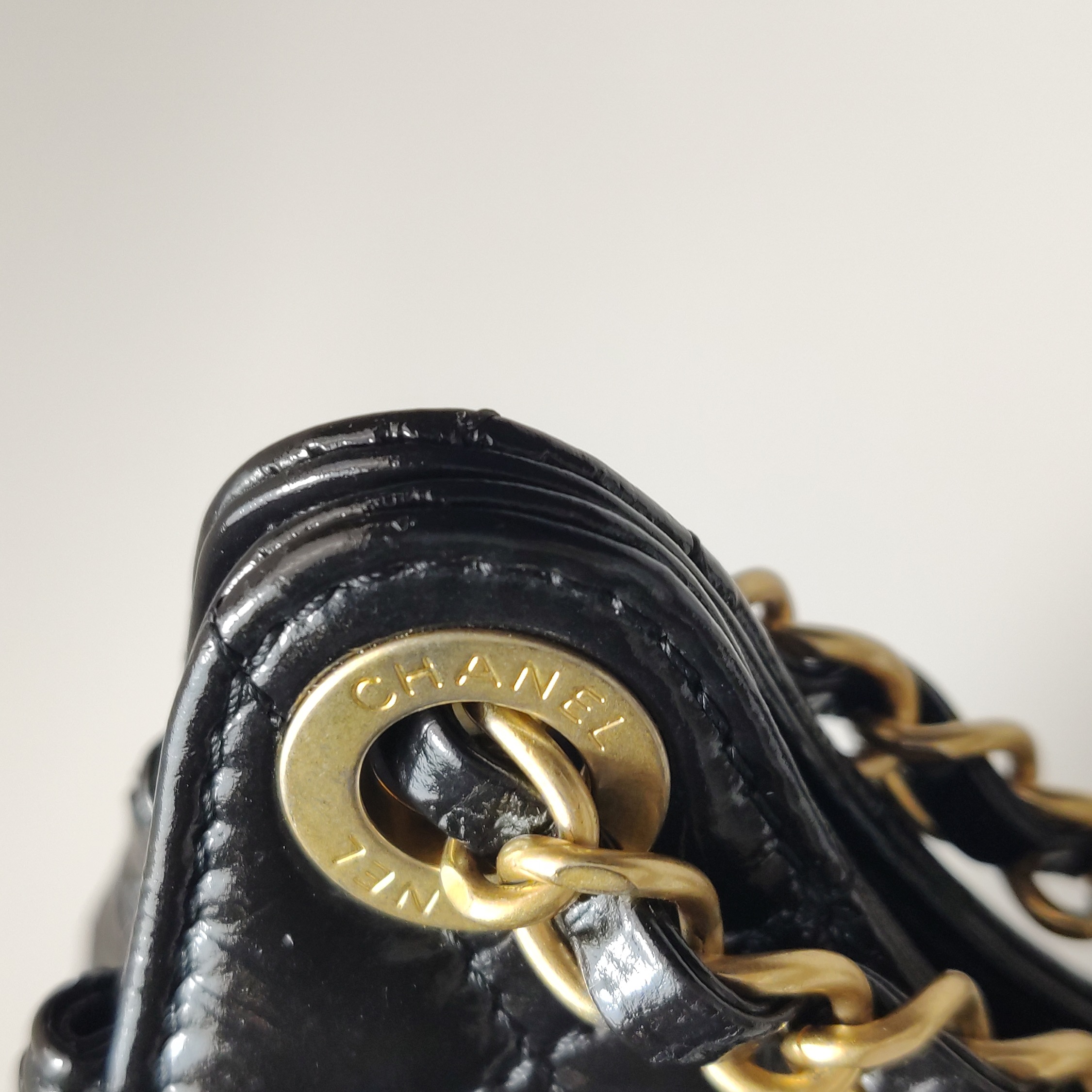 Chanel Gabrielle Matelassé Small Hobo Bag Shiny Black Shoulder Bag — photo 14 of 20