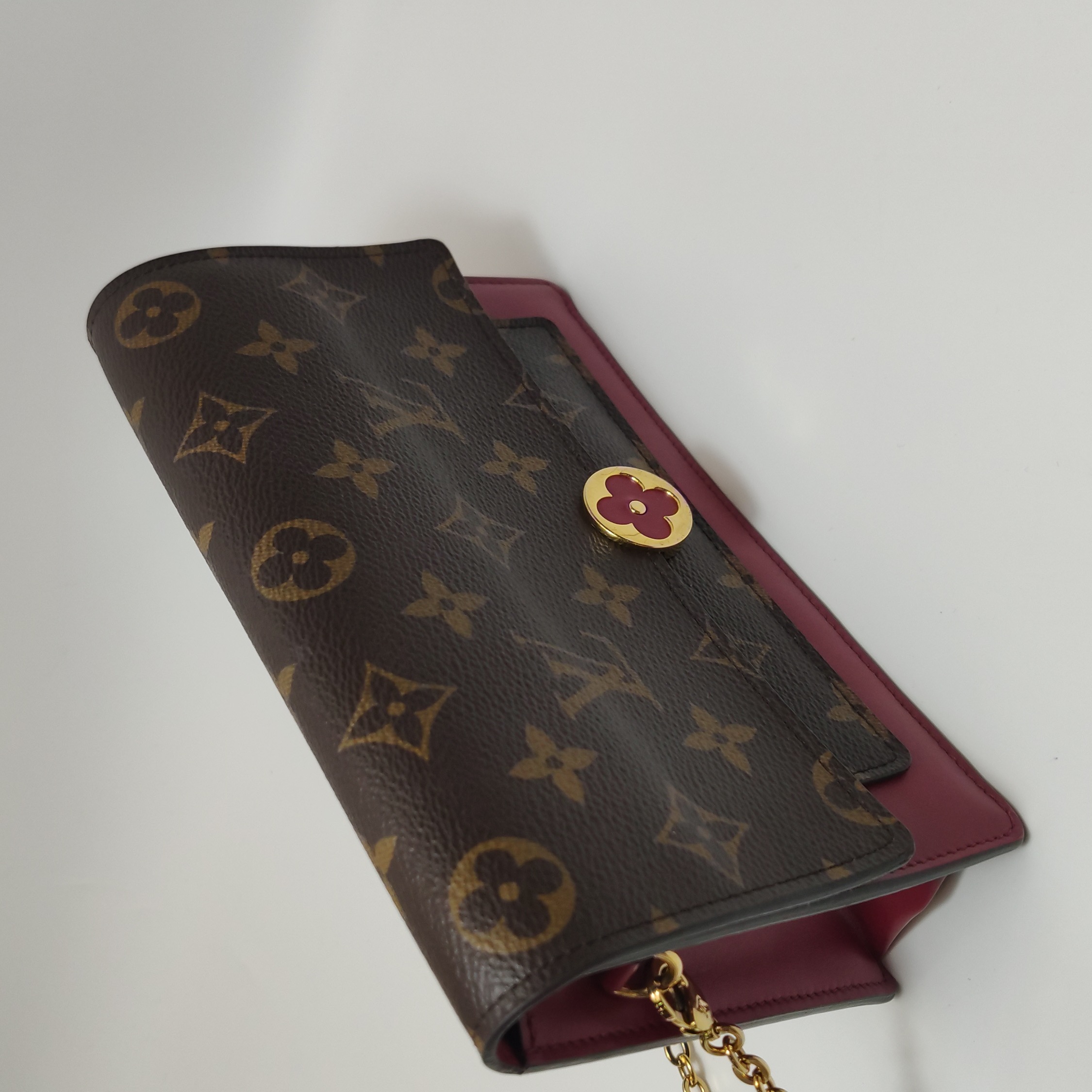 Louis Vuitton(LV) Monogram Portefeuille Floral Chain Shoulder Bag  — photo 14 of 14