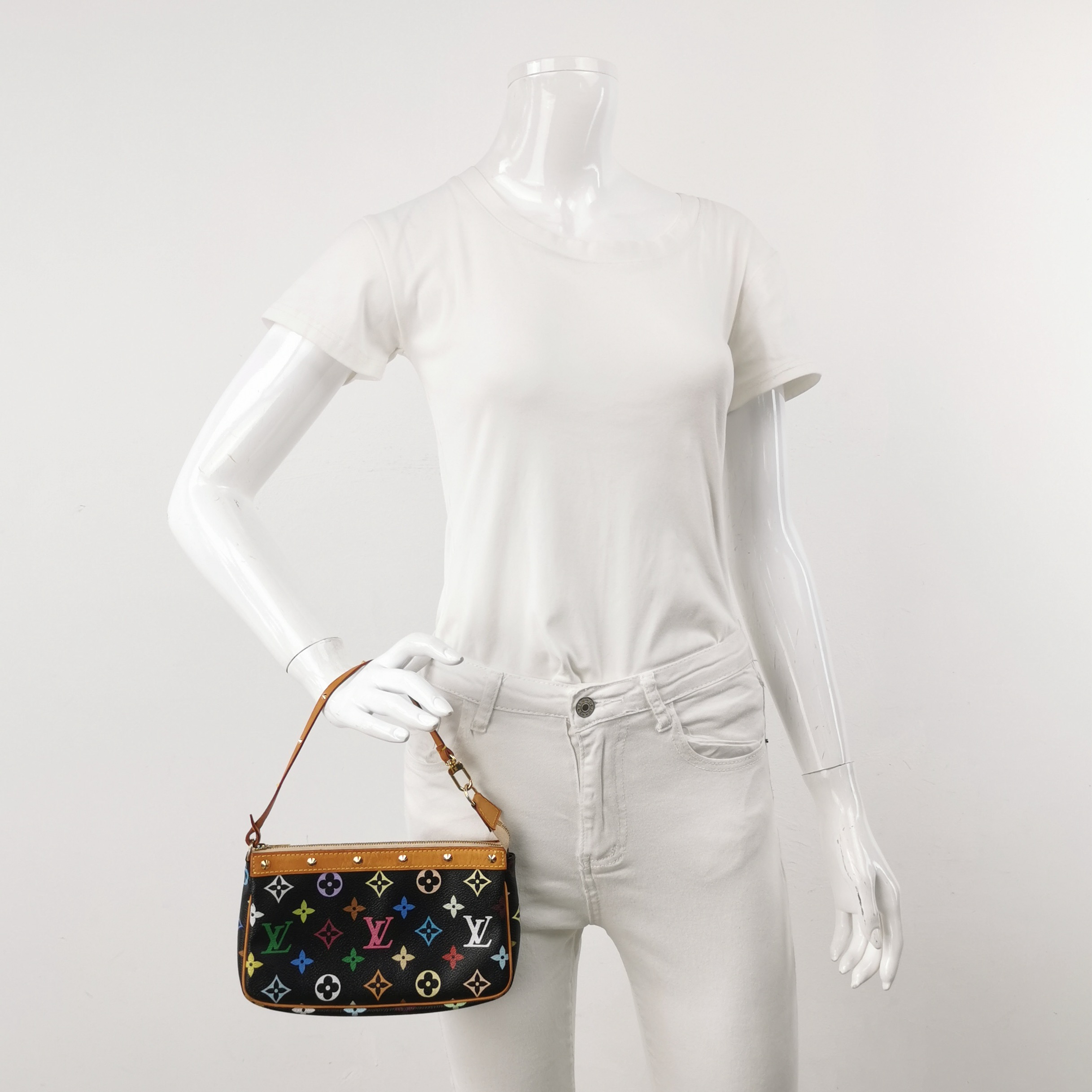 Louis Vuitton(LV) Pochette Accessoires Monogram Multicolor — alternate view