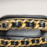Chanel CC Bubble Top Handle Vanity Case with Chain Quilted Lambskin — thumbnail 18