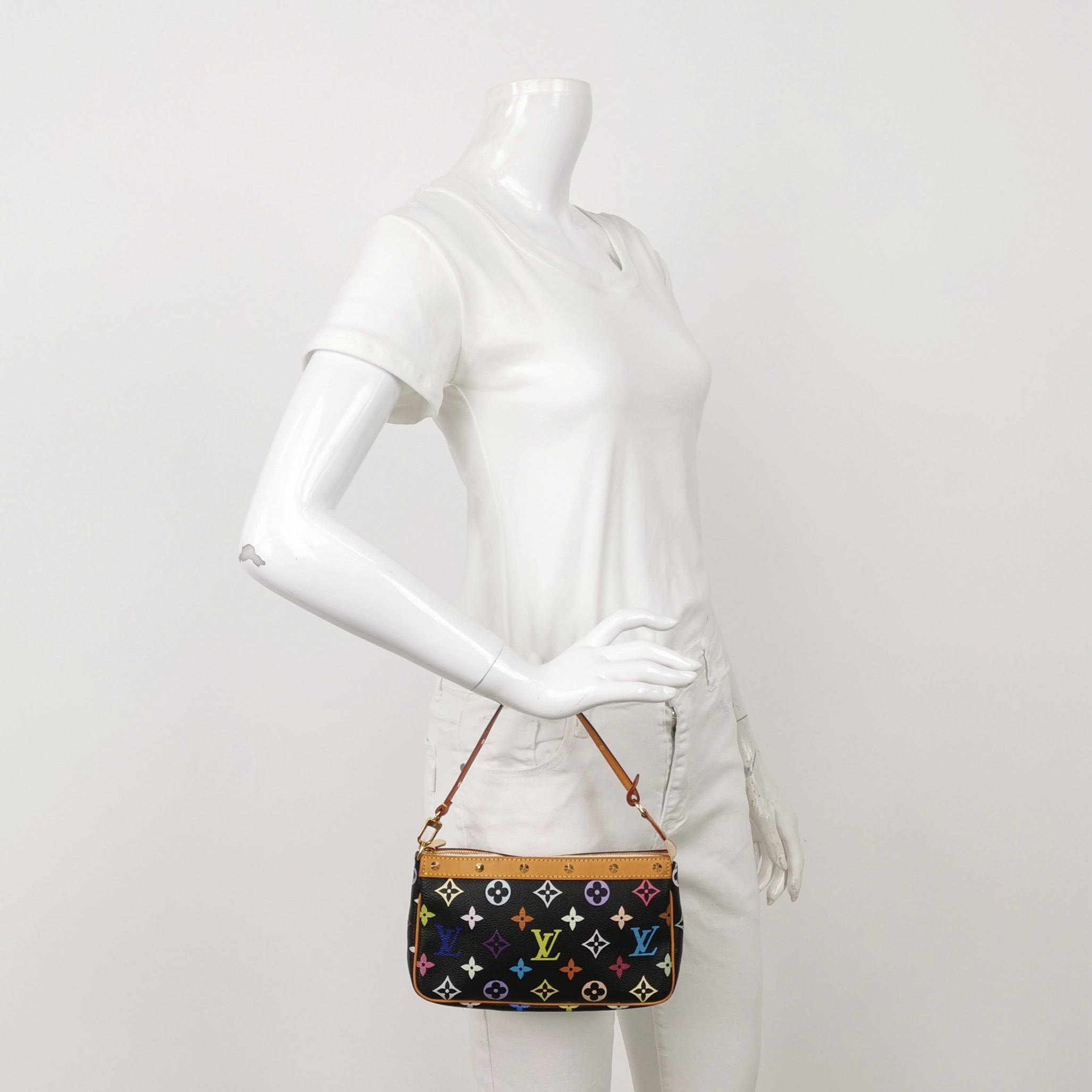 Louis Vuitton(LV) Pochette Accessoires Monogram Multicolor — alternate view