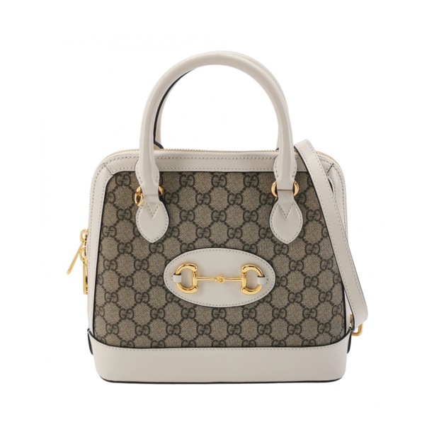 Gucci Horsebit 1955 Top Handle Bag GG Coated Canvas with Leather Small — pre-owned, Vierlot