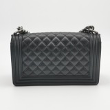 Chanel Boy Flap Bag Quilted Caviar Old Medium — thumbnail 5