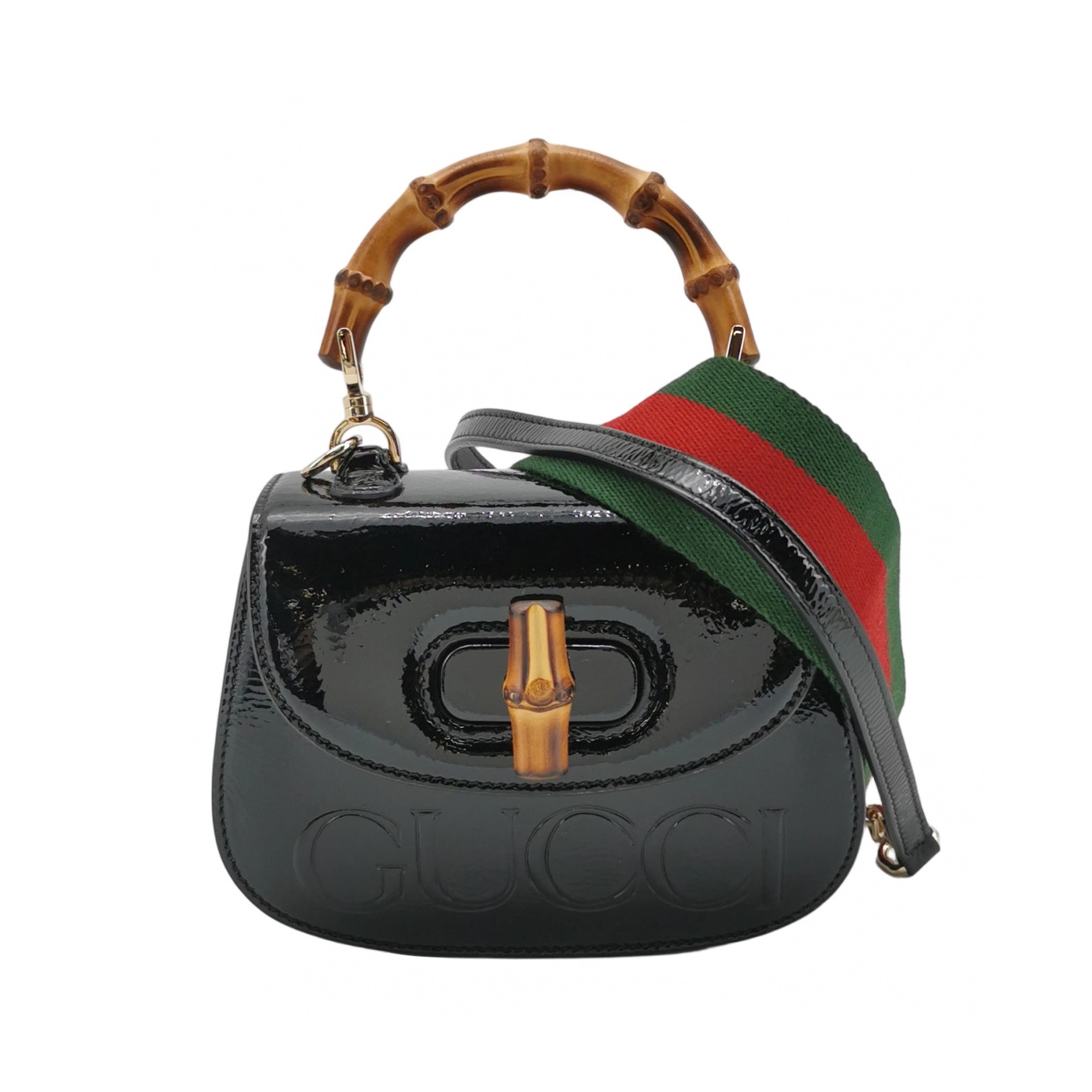 Gucci Classic Bamboo Top Handle Bag Leather Mini — photo 1 of 14