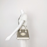 Gucci Horsebit 1955 Top Handle Bag GG Coated Canvas with Leather Small — thumbnail 2