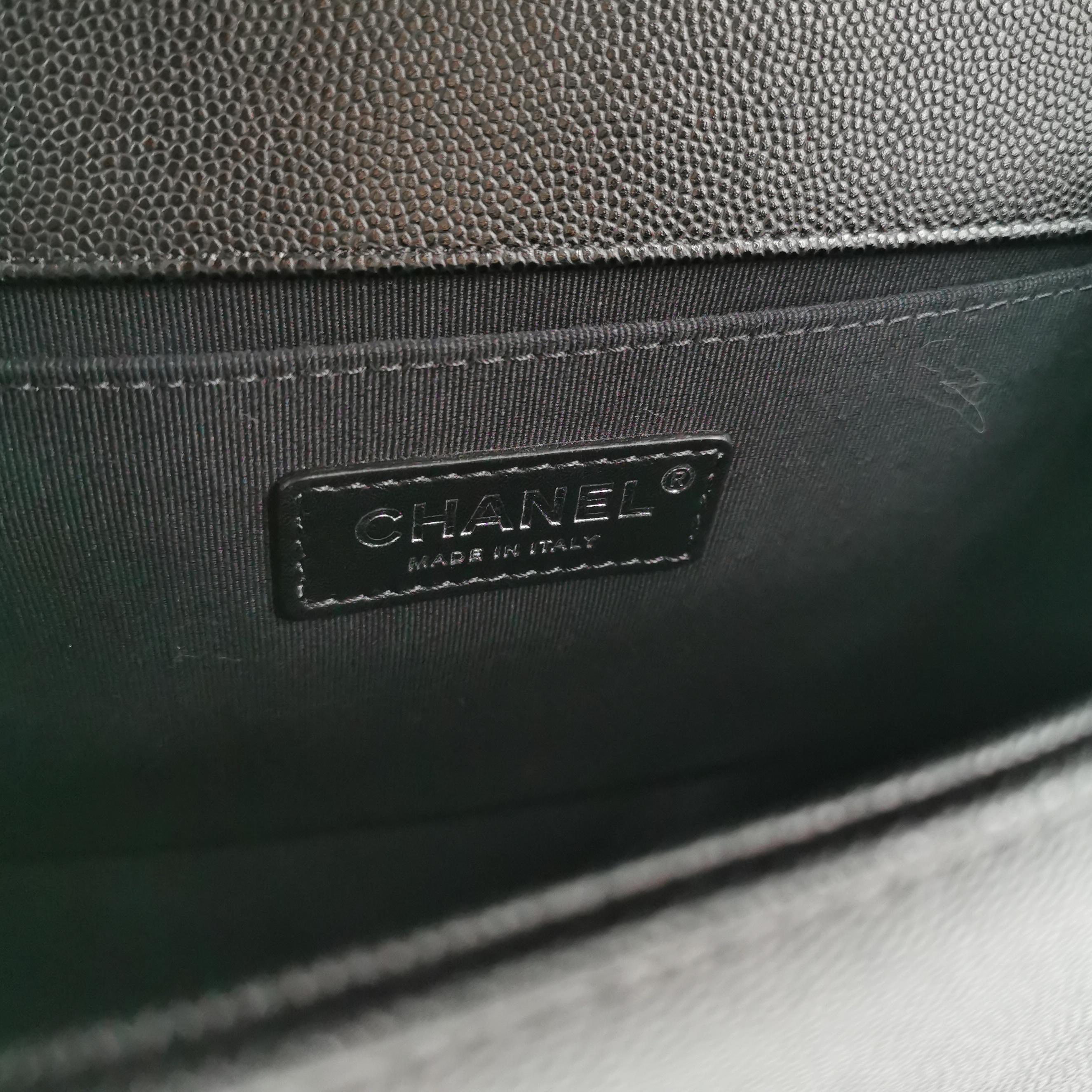 Chanel Boy Flap Bag Quilted Caviar Old Medium — photo 7 of 14
