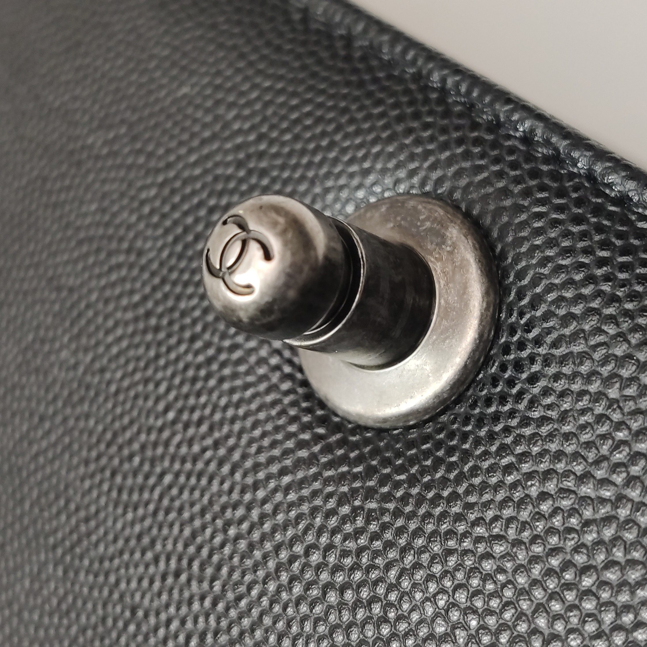 Chanel Boy Flap Bag Quilted Caviar Old Medium — photo 10 of 14