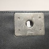 Chanel Boy Flap Bag Quilted Caviar Old Medium — thumbnail 11
