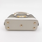 Gucci Horsebit 1955 Top Handle Bag GG Coated Canvas with Leather Small — thumbnail 6