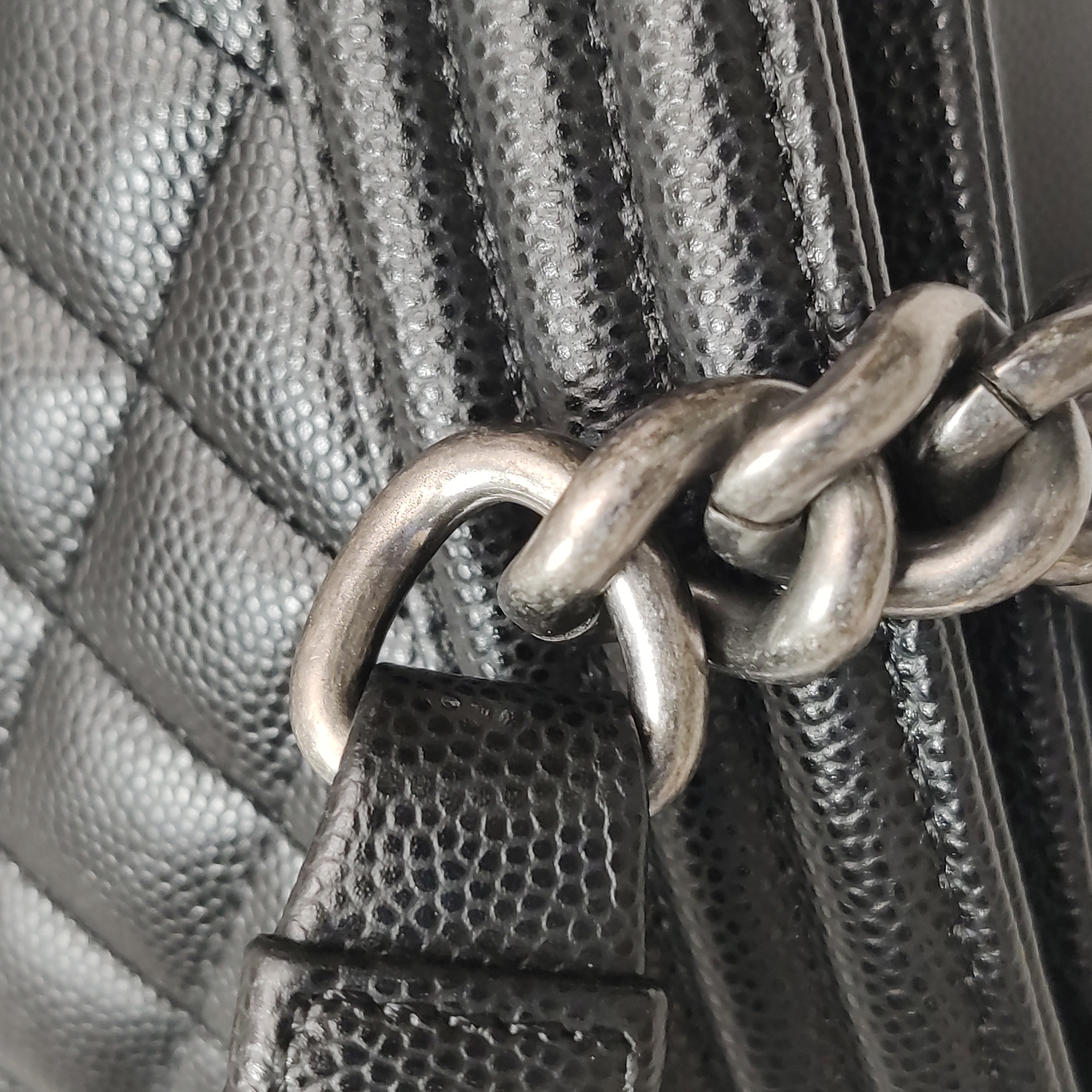 Chanel Boy Flap Bag Quilted Caviar Old Medium — photo 8 of 14
