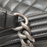 Chanel Boy Flap Bag Quilted Caviar Old Medium — thumbnail 8