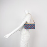Louis Vuitton(LV) x Takashi Murakami Chain Pochette Accessoires NM Limited Edition Monogram Cerises Denim — thumbnail 2