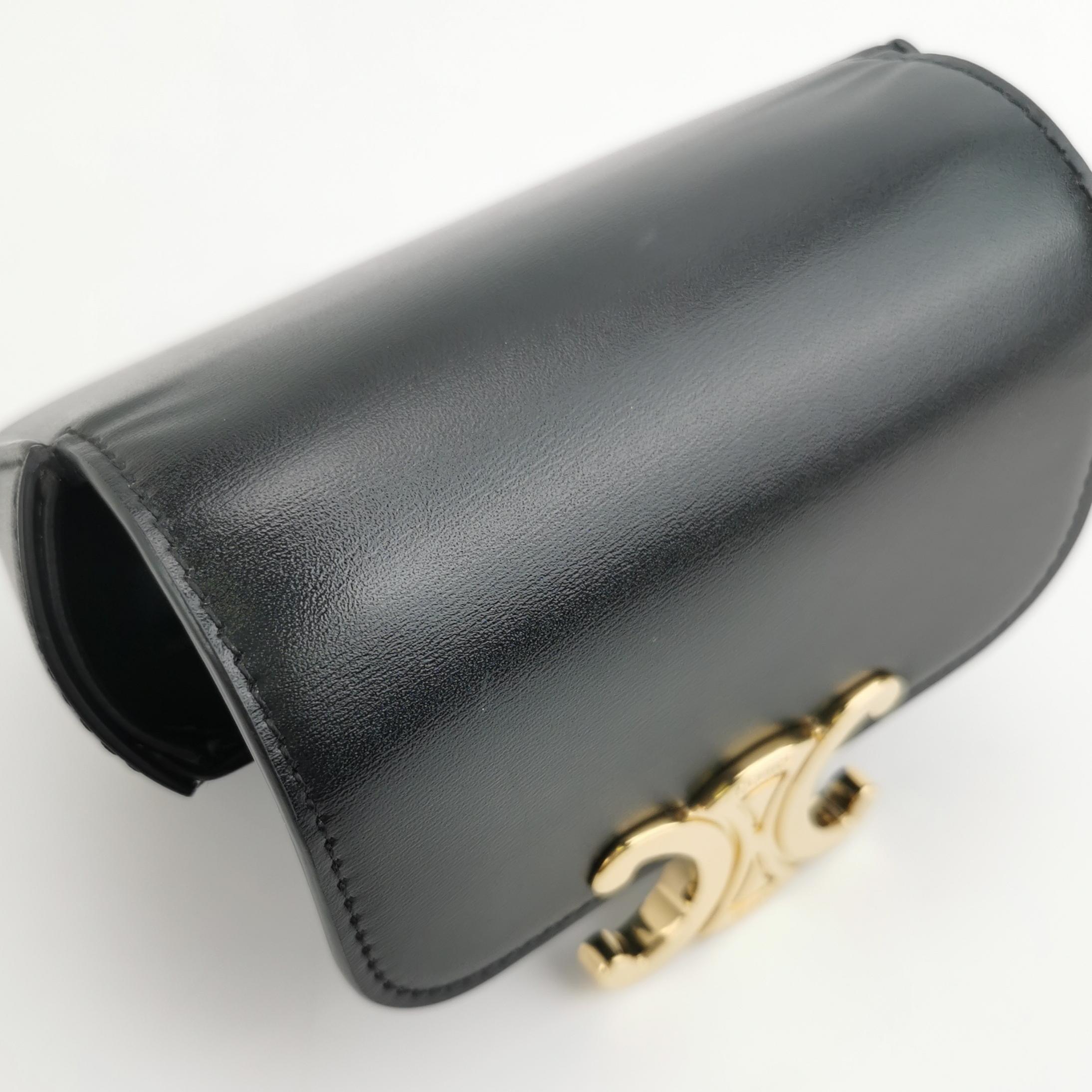 Celine Triomphe Shoulder Bag Smooth Calfskin Mini — photo 8 of 10