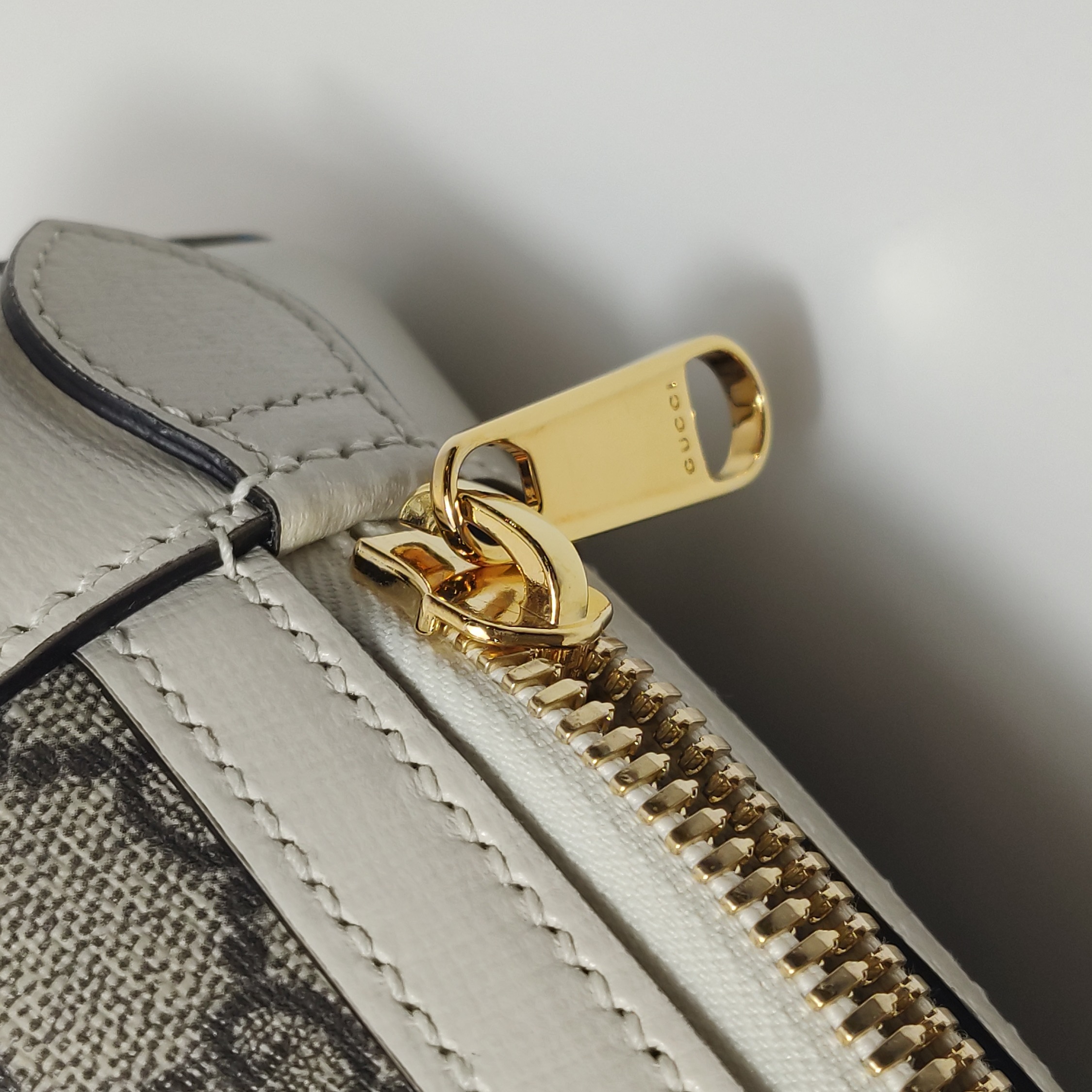 Gucci Horsebit 1955 Top Handle Bag GG Coated Canvas with Leather Small — photo 14 of 23