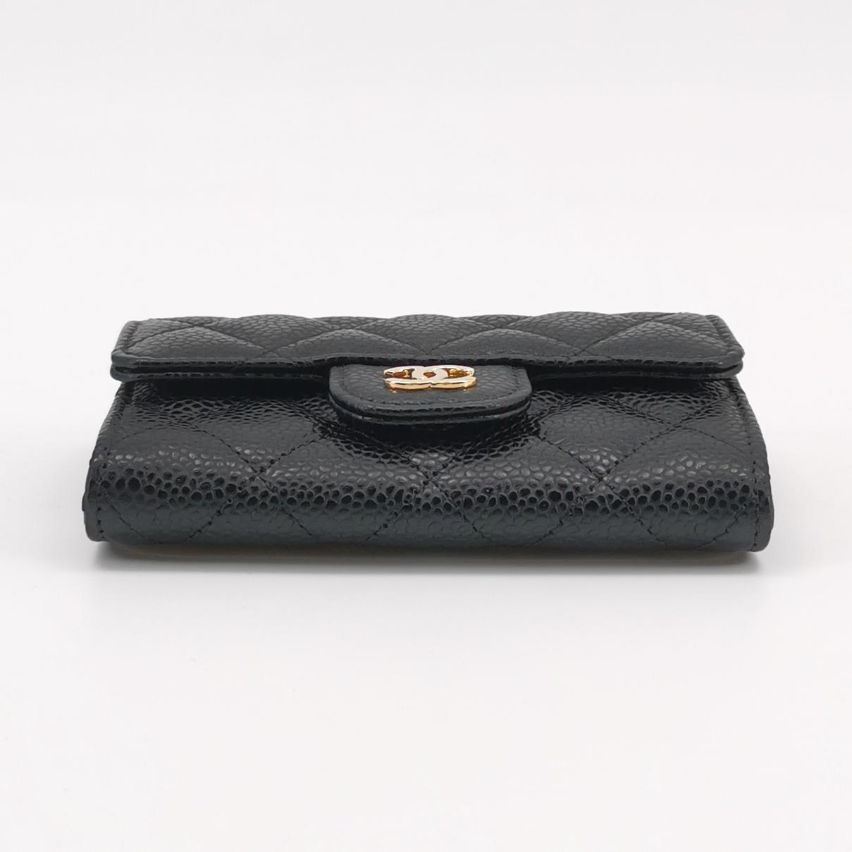 Chanel CC Gusset Classic Flap Wallet Quilted Caviar Long — photo 4 of 11
