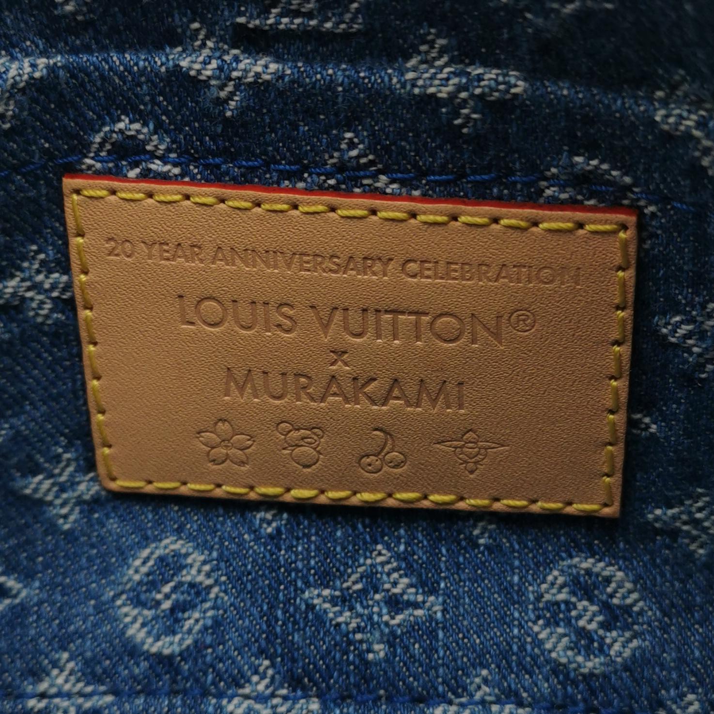 Louis Vuitton(LV) x Takashi Murakami Chain Pochette Accessoires NM Limited Edition Monogram Cerises Denim — photo 8 of 12