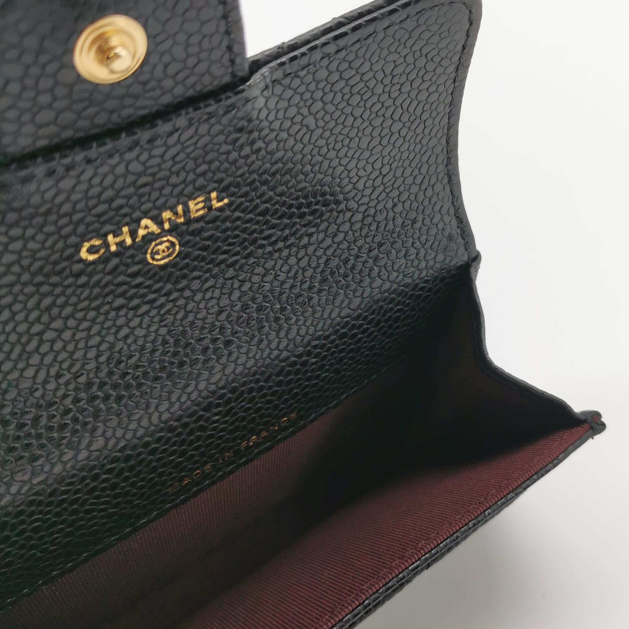 Chanel CC Gusset Classic Flap Wallet Quilted Caviar Long — photo 6 of 11
