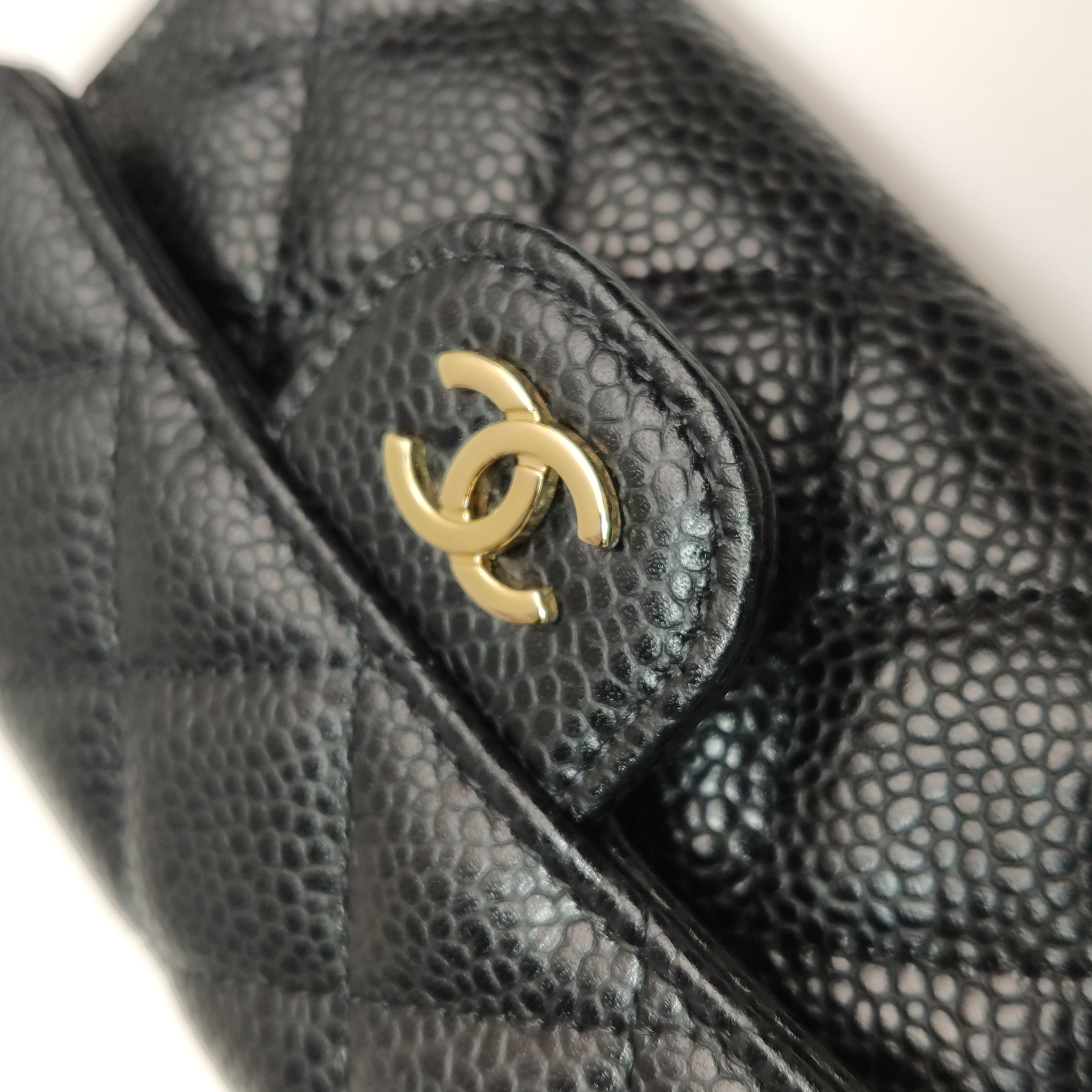 Chanel CC Gusset Classic Flap Wallet Quilted Caviar Long — photo 7 of 11