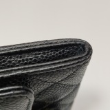 Chanel CC Gusset Classic Flap Wallet Quilted Caviar Long — thumbnail 11