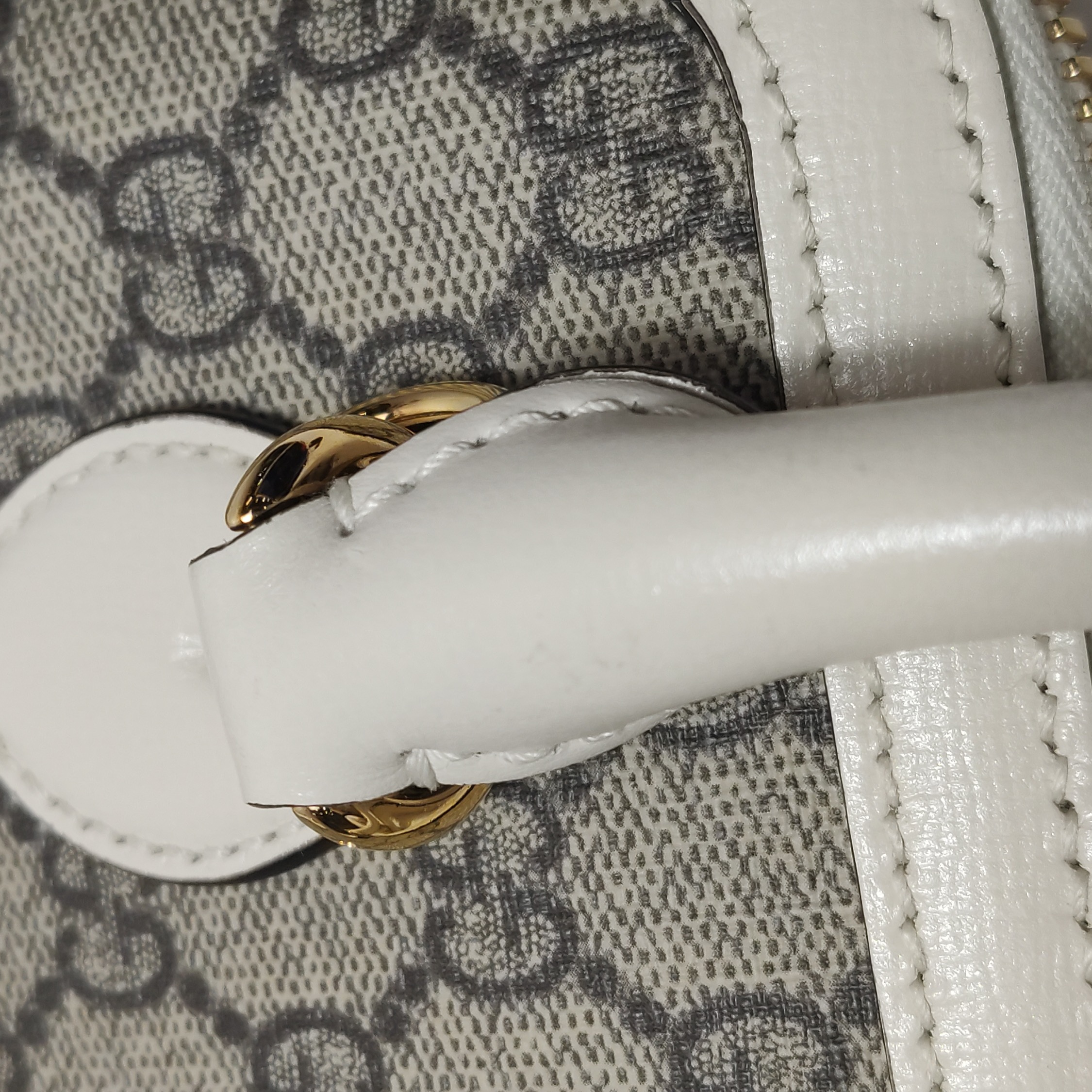 Gucci Horsebit 1955 Top Handle Bag GG Coated Canvas with Leather Small — photo 16 of 23