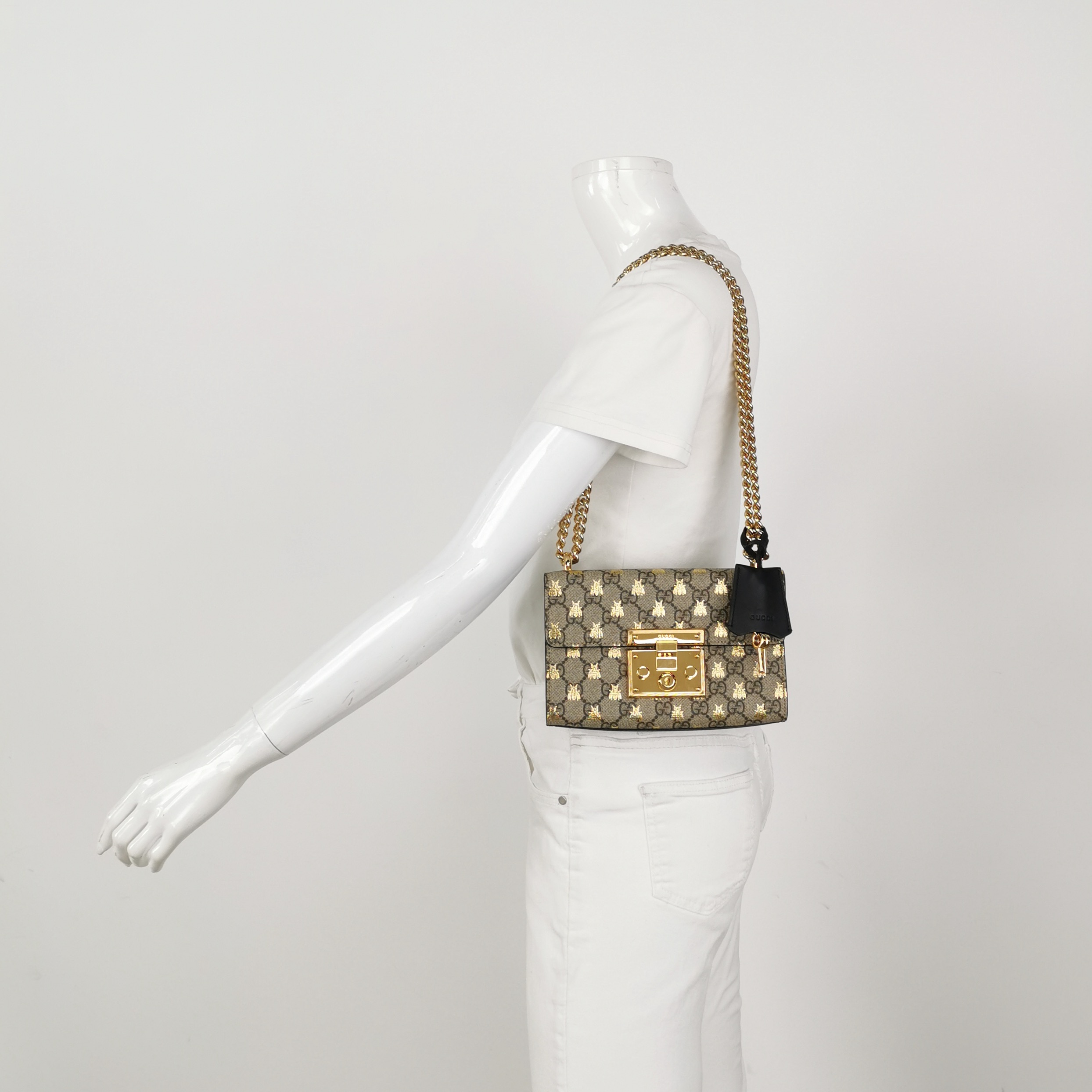 Gucci Padlock Shoulder Bag Printed GG Coated Canvas Small — alternate view