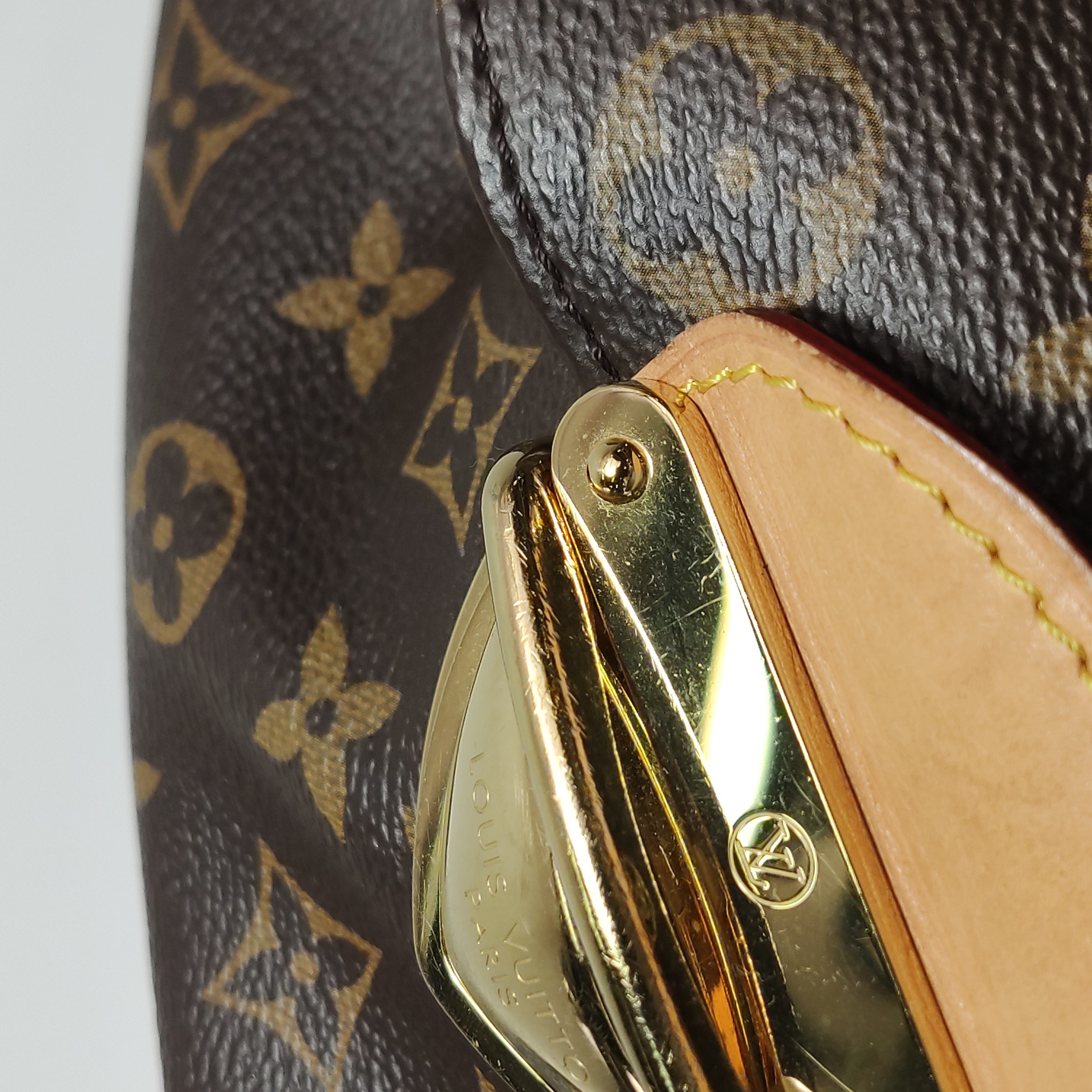 Louis Vuitton(LV) Sunset Brown Vegetable-Tanned Leather Monogram Print Crossbody/Shoulder Bag — photo 11 of 15