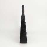 Saint Laurent(YSL) Le 5 a 7 Hobo Crocodile Embossed Leather Small — thumbnail 4