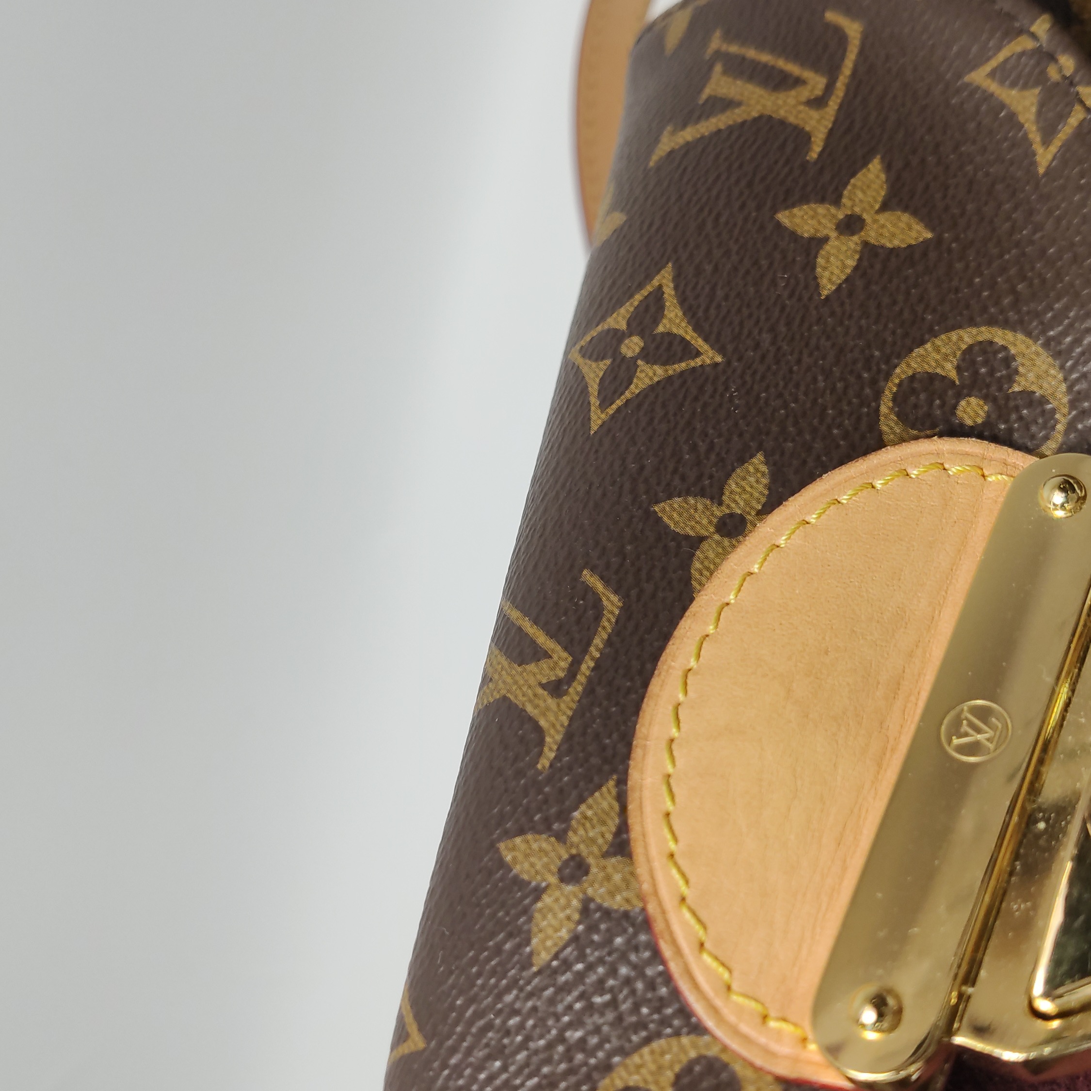 Louis Vuitton(LV) Sunset Brown Vegetable-Tanned Leather Monogram Print Crossbody/Shoulder Bag — photo 14 of 15