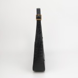 Saint Laurent(YSL) Le 5 a 7 Hobo Crocodile Embossed Leather Small — thumbnail 3