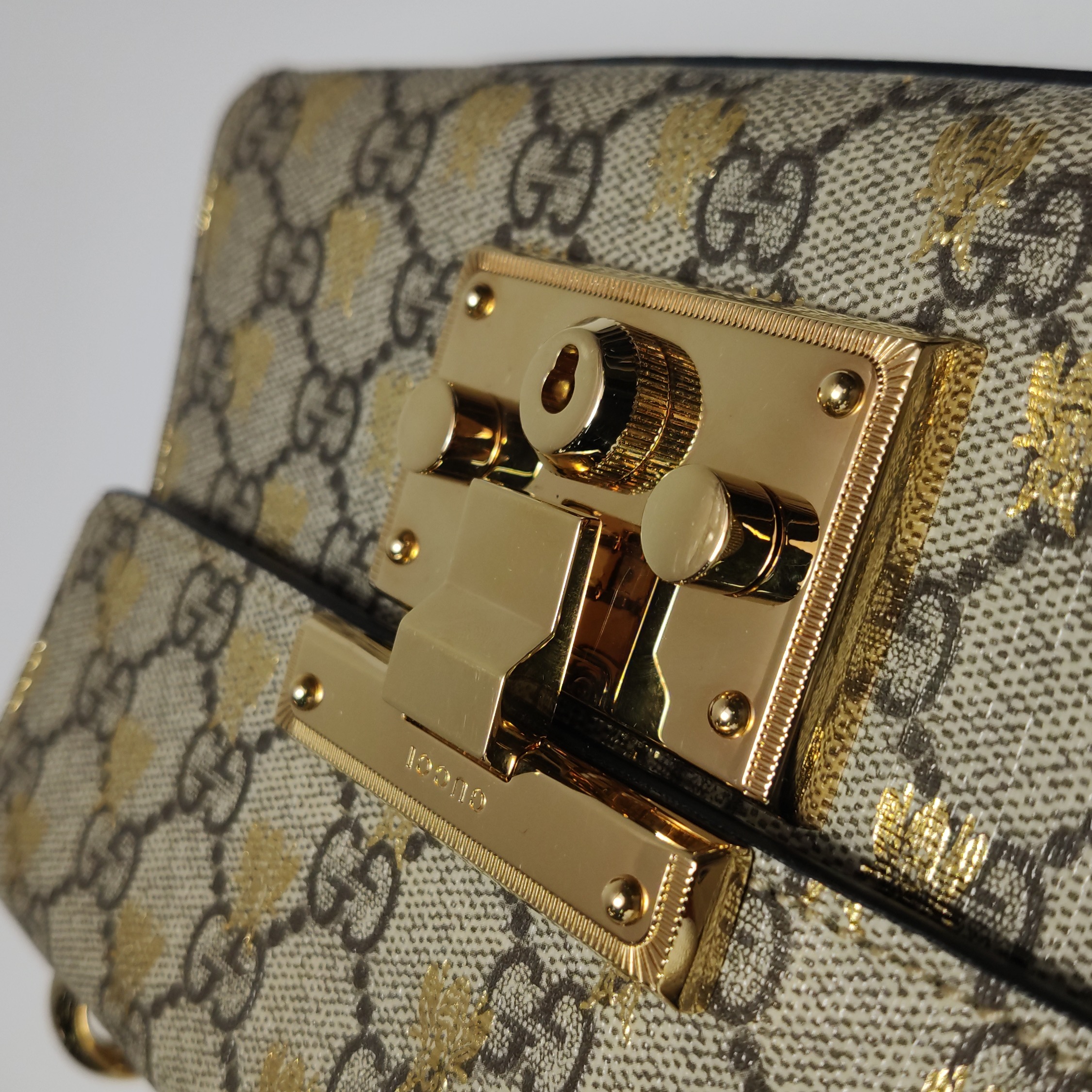 Gucci Padlock Shoulder Bag Printed GG Coated Canvas Small — photo 10 of 23