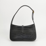 Saint Laurent(YSL) Le 5 a 7 Hobo Crocodile Embossed Leather Small — thumbnail 5
